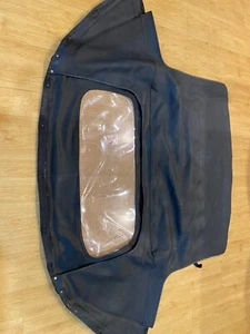 USED 1998 -05 MAZDA MX5 2 PIECE BLACK VINYL TOP PLASTIC WINDOW - Picture 1 of 4