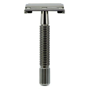 Giesen & Forsthoff' Timor Butterfly Safety Razor - Rasierhobel schwarz-verchromt - Picture 1 of 5