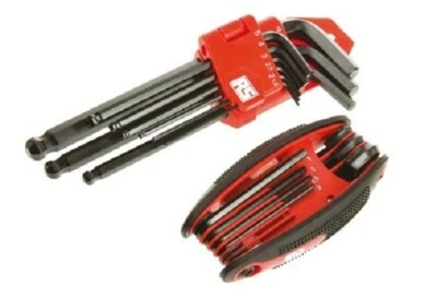 RS Pro L-SHAPE HEX KEY SET 16Pcs Metric, Long Arm, Ball End & Foldable - Image 1 of 3