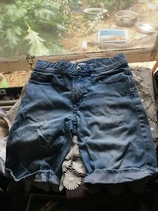 WITCERY Light Fade Blue Shorts Women's / Stretch Cotton Elastane Size 8 - Picture 1 of 7