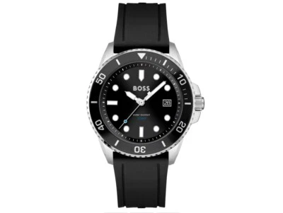 Reloj Hugo Boss 1513913 Ace Hombre 43mm Correa Silicona Acero Inoxidable. Foto 1 de 3