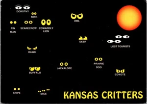 Postcard Kansas Critters Humor Eyes in the Dark Wizard of Oz 6x4 - Picture 1 of 2