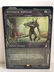 Tarmogoyf (scrouging deathclaw) SHOWCASE Magic Fallout FOIL MTG 349 - Picture 1 of 1