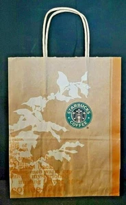 Starbucks Urlaub Papier Geschenktüte mit Griffen 10" T x 8" W klein - Bild 1 von 4