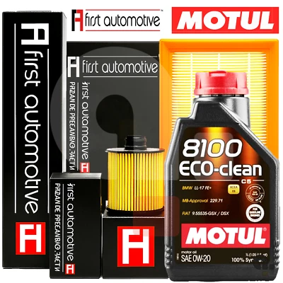 Kit Tagliando Per Dacia Duster II 1.0 Tce 67 74 Kw 3 Filtri+4LT Olio Motul 0W20 - Image 1 of 4