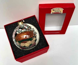 Weihnachten Debbie Mumm Glas Ornament 12 Tage sechs Gänse eine liegende Li Bien 2000 - Bild 1 von 11