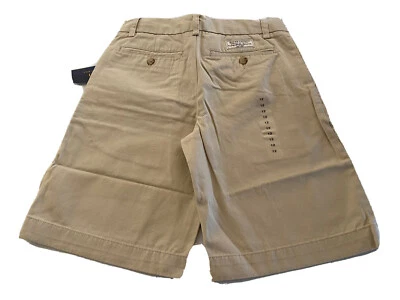 NWT Polo Ralph Lauren Boys Size 12 Cotton Chinos Shorts 4-Pocket Zip Fly in Sand - Image 1 of 4