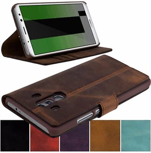 Exclusive Folding Phone Case Leather Cover Bumper for Huawei Mate 10 Pro - Picture 1 of 8