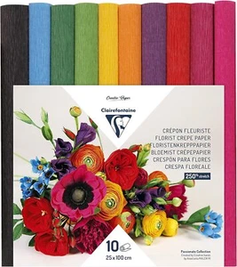Clairefontaine 995001C Packung mit 10 Rollen, 25 x 100 cm, 160 g, zum Basteln vo - Bild 1 von 3