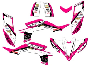 2003-2013 (modelo de carburador de marco de acero) YFZ 450 13 FLY rosa Senge kit de gráficos - Imagen 1 de 7