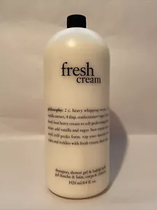 Philosophy fresh cream shampoo shower gel & bubble bath 64oz/1920ml NEW Sealed - Picture 1 of 5