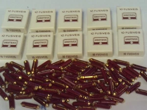 NOS 100pc Ceramic Torpedo, Bullet Style Fuses Lot 16 amp In 10 Boxes Of 10 - Foto 1 di 4