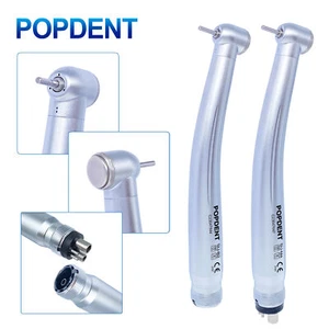 POPDENT SU-B2/M4 Dental High Speed Handpiece Push Button Air Turbine 2/4 Holes - Picture 1 of 10