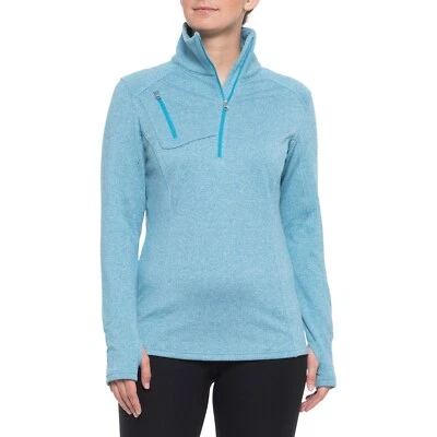 NUEVO CON ETIQUETAS $155 NILS Regina Polar Capa Base Cremallera Cuello Mangas Largas Top Talla Para Mujer S Foto 1 de 3