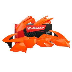 POLISPORT KIT PLASTICHE COMPLETE REPLICA ARANCIO FLUO KTM SX 350 F 2019-2021 - Foto 1 di 1