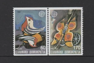 GREECE 1989 EUROPA Children's Toys joined pair MNH - from the booklet - Bild 1 von 1