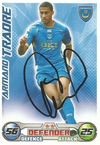 ARMAND TRAORE SIGNED POMPEY 2008/2009 MATCH ATTAX 'EXTRA' TRADING CARD+COA - Bild 1 von 1