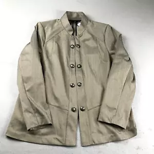 Lane Bryant Coat Womens 22 Regular Brown Button Up Jacket NWT - Picture 1 of 9