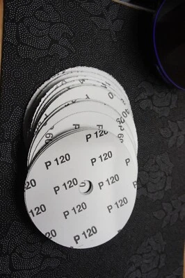 HIRETECH ,OSBORN , ELEMENTS job lot 20 x Floor Sand Paper Discs for Hiretech HT7 Edger 24 40 60 80 120 Grit
