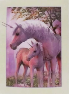 UNICORN Mother and Calf 3D Lenticular Poster - 12x16 Print - Picture 1 of 1