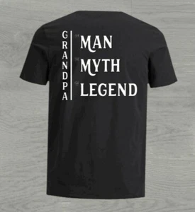 Grandpa Myth Legend ALL SIZES small med large xl fathers day gift shirt birthday - Picture 1 of 3
