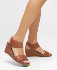 Sandalia señora Ca Shott Casalberta 61200367 coñac marrón cuero auténtico - Imagen 1 de 12