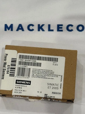 Módulo de alimentación Siemens S7 Simatic ET 200S 6ES7 138-4CB11-0AB0 Foto 1 de 4