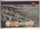 1914-1918 1st World War Australian Coinage used set pack.