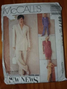 McCall's Sewing pattern No 6977 Lined Jacket, Skirt in Two Lengths and Pant Used - Foto 1 di 2