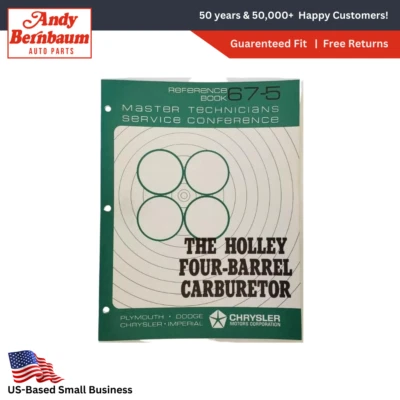 67 Dodge Master Técnicos Cuatro Barril Carburador Servicio Conference Libro 67-5 - Imagen 1 de 4