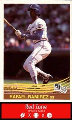 1984 Donruss - #589 Rafael Ramirez NM/NM+ Set Break! - Image 1 of 2