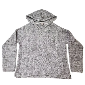 Felpa con cappuccio Carbon 2 Cobalt Cable Knit Lakeside taglia L grigio erica pescatore - Foto 1 di 9