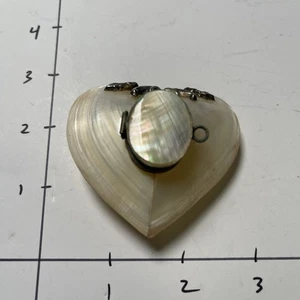 Vintage Delicate Shell Metal Powder Parfüm Flakon - Bild 1 von 6