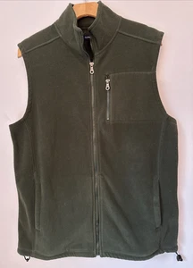 Croft Barrow Womens Size M Fleece Vest Body Warmer Zip Up Pockets Green - Picture 1 of 6