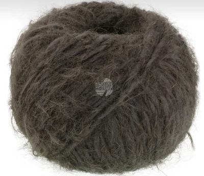 (kg/138€) NEU! BASTA Lana Grossa 50g Fb. 34 graubraun federzarter Flausch - Bild 1 von 4