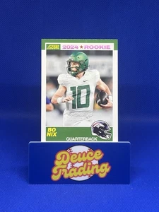 Puntuación 2024 - 35 aniversario novato Bo Nix #9 rosa (RC) - Imagen 1 de 3