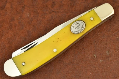 CUCHILLO TRAMPERO HUESO AMARILLO LISO MATADOR TEXAS MADE IN USA MATADOR MOORE MATADOR (28637) Foto 1 de 4