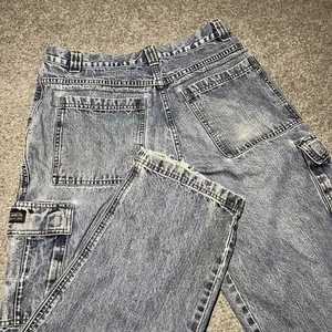 Vintage Wrangler WRG Jeans Mens 32x30 Cargo Workwear Relaxed Fit Denim Y2K - Picture 1 of 12