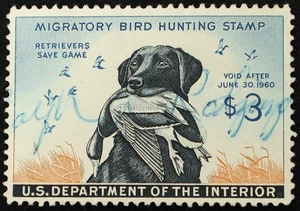 U.S. Used Stamp Scott #RW26 $3 Federal Duck Hunting. Fine - Very Fine. Choice! - Picture 1 of 2