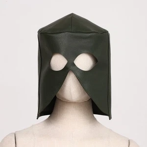 1Pcs Pirate Leather Full Head Face Masks Prank Head Cover Gothic Headgear Party - Picture 1 of 10