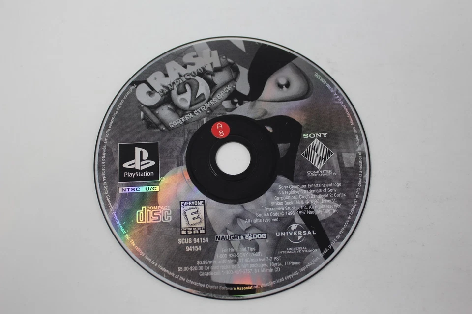 Crash Bandicoot 2 Cortex Strikes Back Playstation 1 PS1 Disc Only - Image 1 of 1