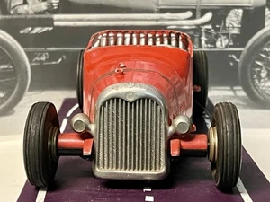 VINTAGE 1950's RED & BLACK ALL AMERICAN HOTROD TETHER CAR COMPLETE ORIGINAL! - Picture 1 of 19