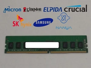 Lot of 2 Major Brand 4 GB PC4-17000 (DDR4-2133) 1Rx8 DDR4 Desktop Memory - Photo 1/6