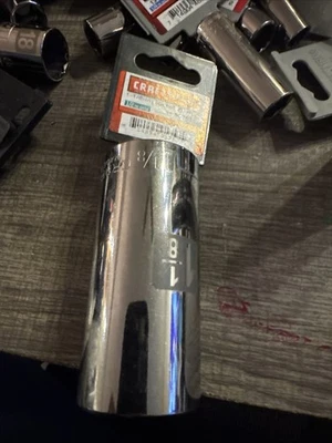 Sears CRAFTSMAN 1/2" DRIVE DEEP 6 PUNTOS 1 1/8" ZÓCALO #50757 FÁCIL LECTURA K2D Nos Foto 1 de 4