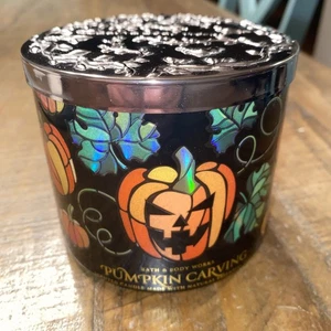 Bath Body Works Pumpkin Carving 3-Wick Candle - Picture 1 of 8