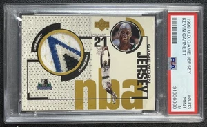 KEVIN GARNETT PSA 9 1998-99 UPPER DECK #GJ13 GAME WORN JERSEY PATCH 6898 - Picture 1 of 2