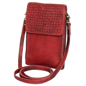 NM Never Mind Nmbgm134D Cell Phone Holder Vintage Handmade Genuine Cowhide - Picture 1 of 5