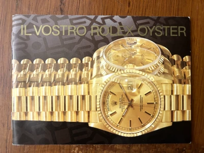 ROLEX - Libretto "Il Tuo Rolex Oyster" Italiano - 1998-99 - Immagine 1 di 4