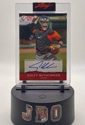 Adley Rutschman Blue Auto 2022 Leaf Pro Set Baltimore Orioles (Encased) - Image 1 of 2