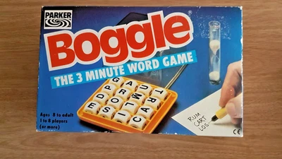 VINTAGE BOGGLE 1985 PARKER. COMPLETE, GOOD CONDITION. REPLACEMENT 3 MINUTE TIMER - Image 1 of 4
